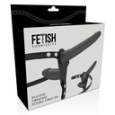 Fetish Submissive Strap-On Vibrante Doppia Penetrazione in Silicone Nero – immagine 6