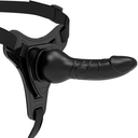 Fetish Submissive Strap-On in Silicone Realistico Nero 16 cm