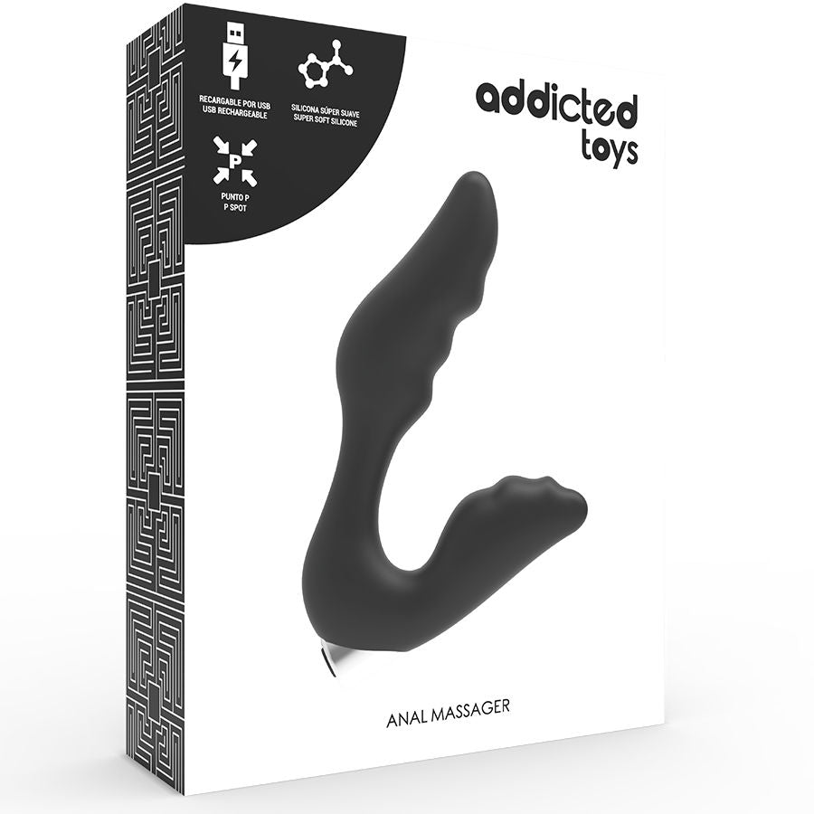 Addicted Toys Vibratore Prostatico Ricaricabile Modello 6 Nero – immagine 6