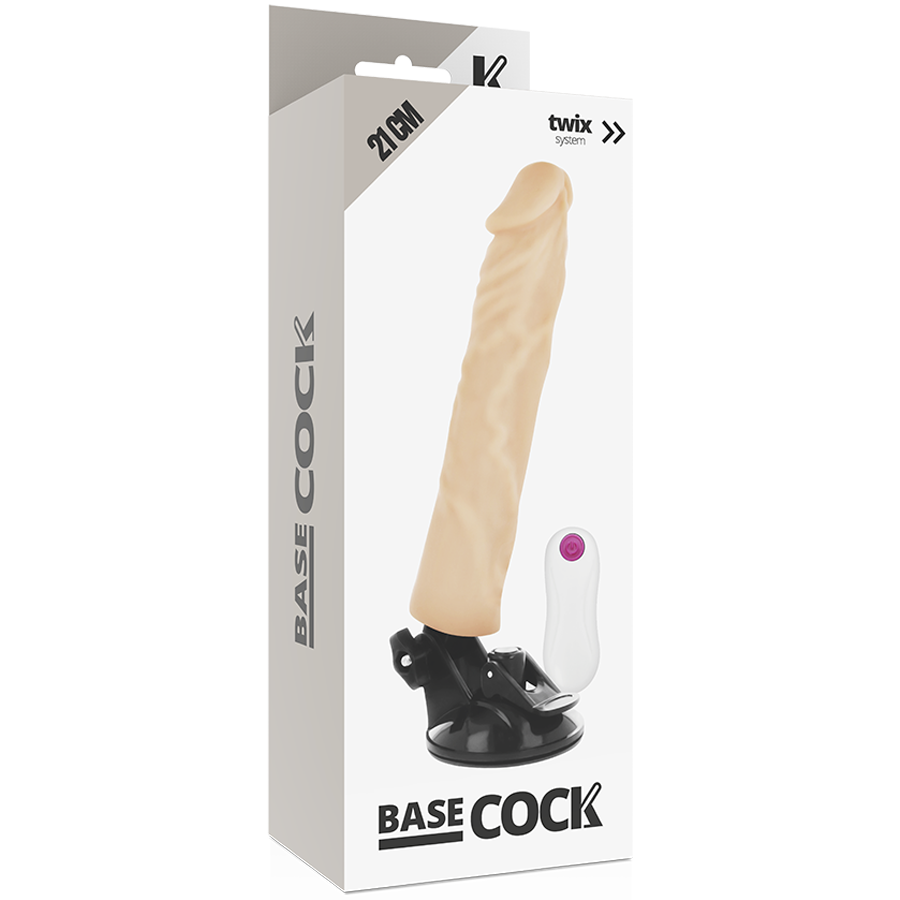 Basecock Vibratore Realistico con Telecomando Naturale 21 cm – immagine 4