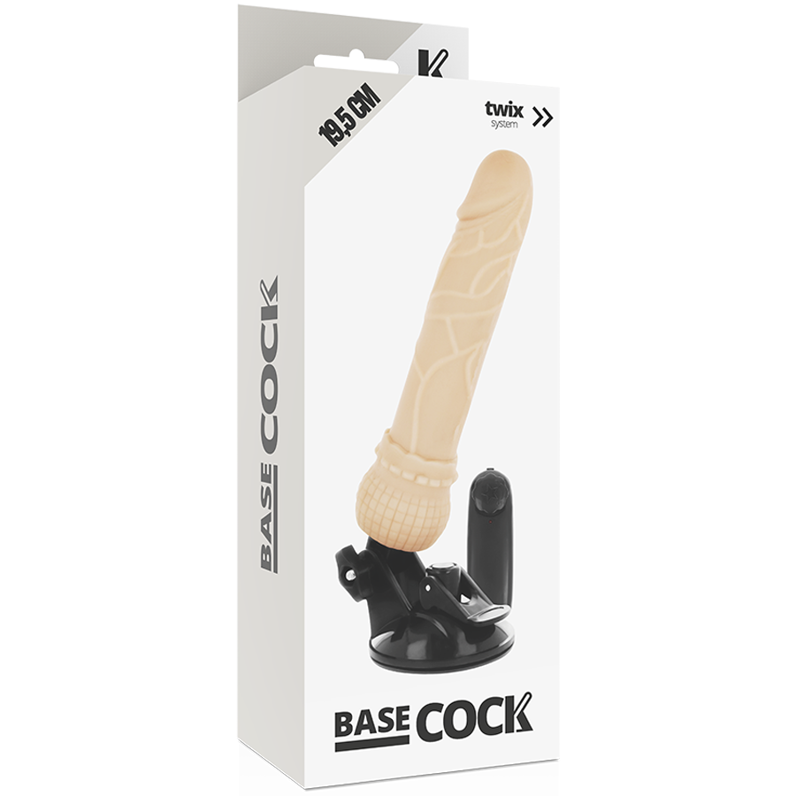 Basecock Vibratore Realistico con Telecomando Naturale 19,5 cm Velocità Regolabile – immagine 4