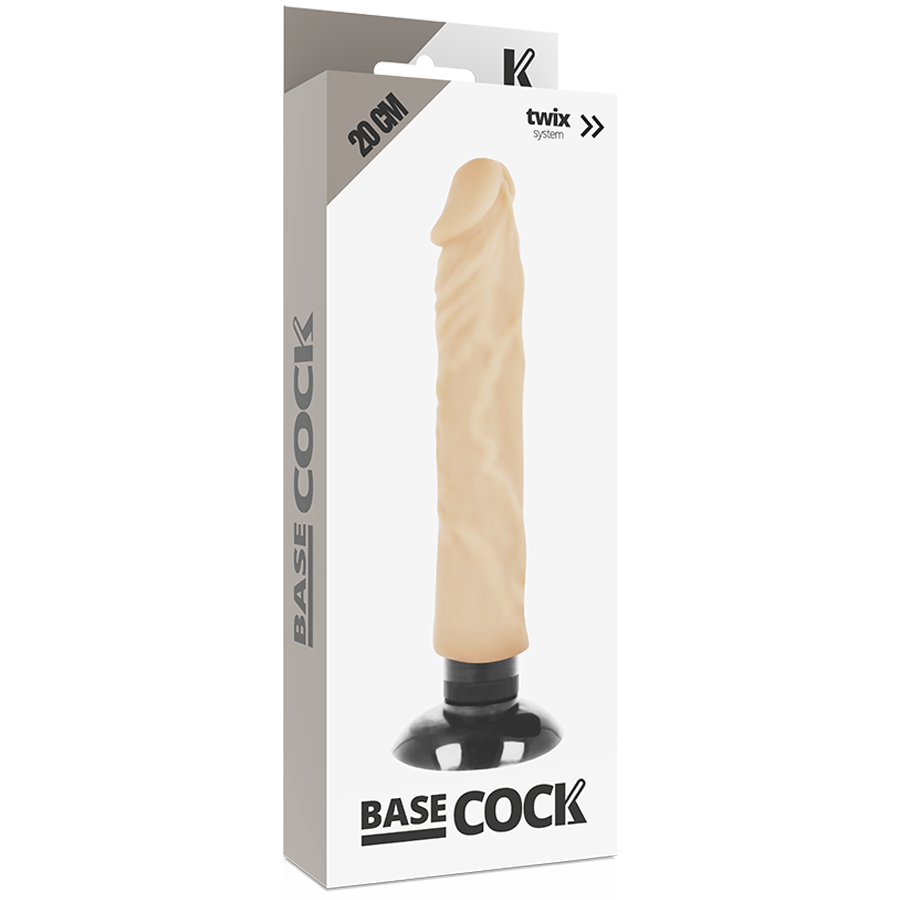 Basecock Vibratore Realistico 2 in 1 Naturale 20 cm – immagine 5
