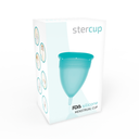 Stercup Coppetta Mestruale Acquamarina Taglia S in Silicone FDA – immagine 5