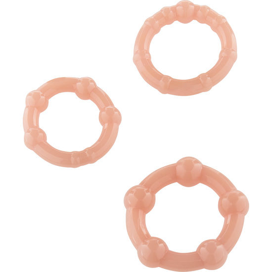 Seven Creations Stay Hard Set 3 Anelli per il Pene Pelle