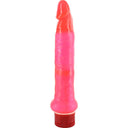 Seven Creations vibratore anale sottile in jelly rosa con rilievi