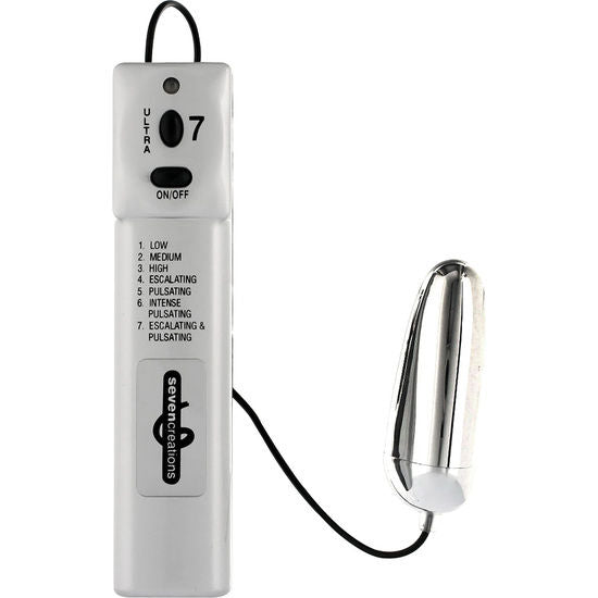 Seven Creations Ultra 7 Vector Ovetto Vibrante con Telecomando