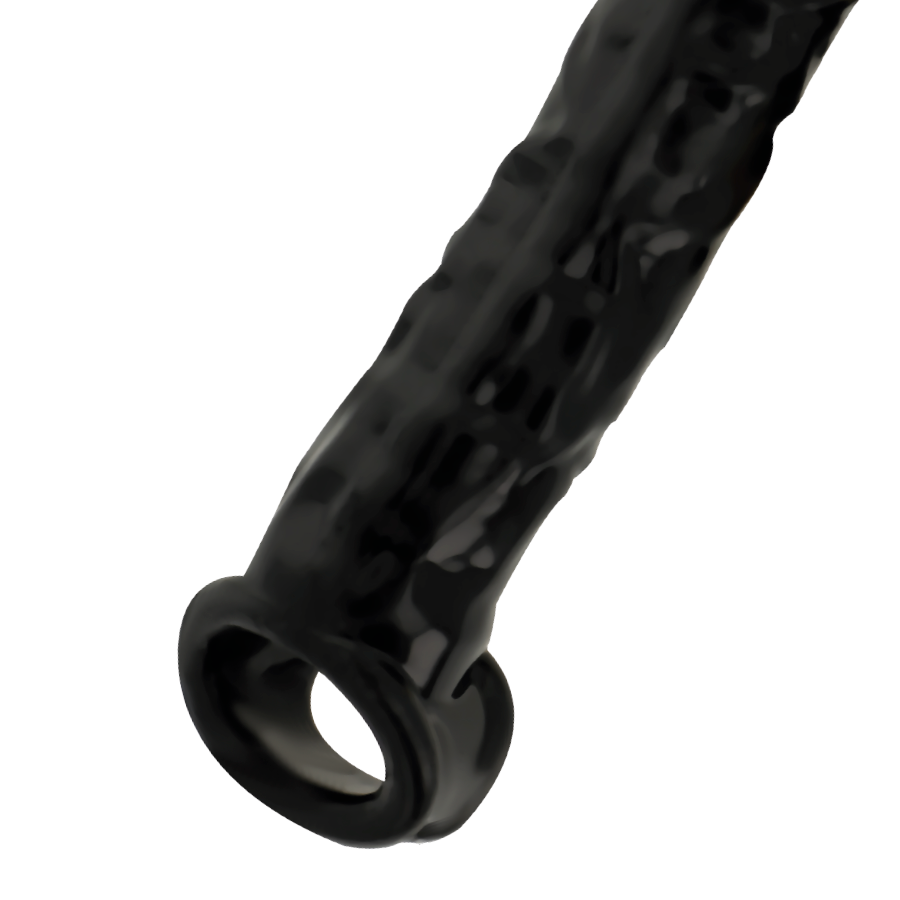 Addicted Toys Guaina Estensore Dong Nera con Anello Testicoli 20 cm – immagine 3