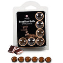 Secretplay palline brasiliane cioccolato set 6 pezzi
