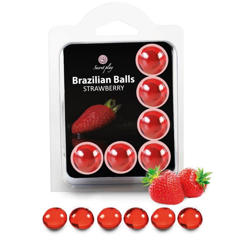Secretplay palline brasiliane fragola set 6 pezzi