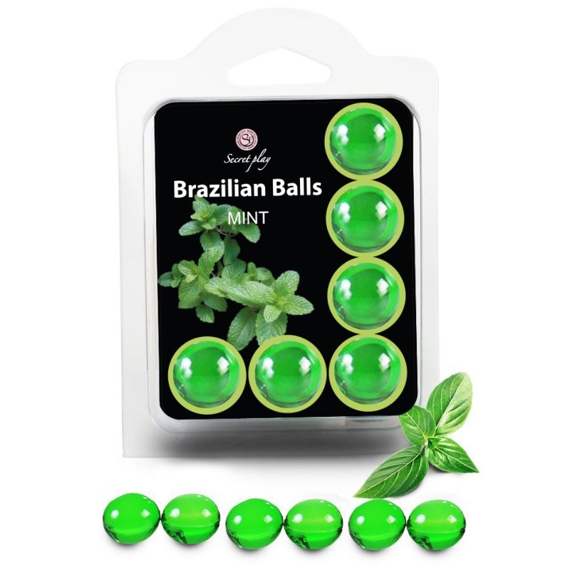 Secretplay palline brasiliane menta set 6 pezzi