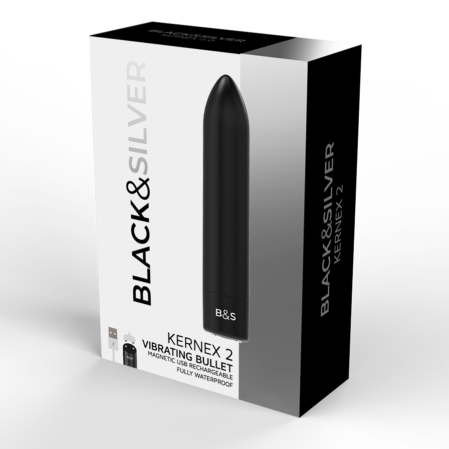 Black&Silver Kernex 2 Bullet Vibrante Ricaricabile Nero – immagine 5