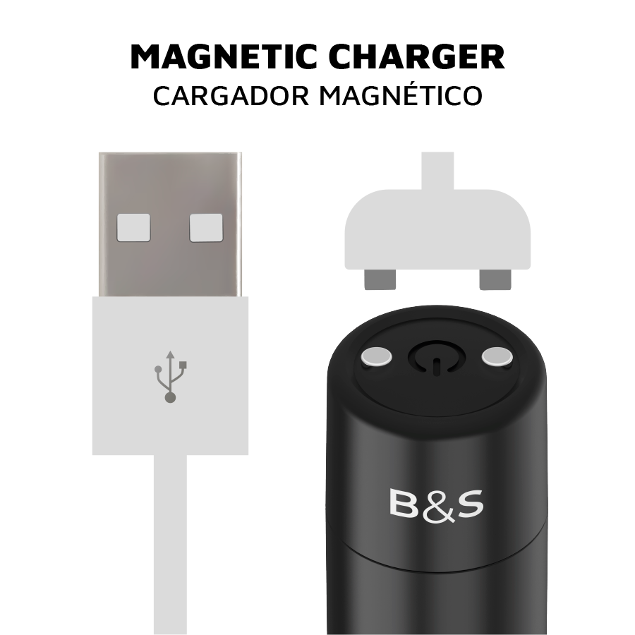 Black&Silver Kernex 2 Bullet Vibrante Ricaricabile Nero – immagine 4
