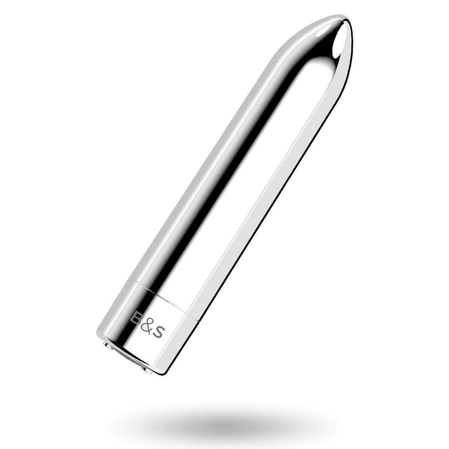 Black&Silver Kailan 2 Bullet Vibrante Ricaricabile Argento