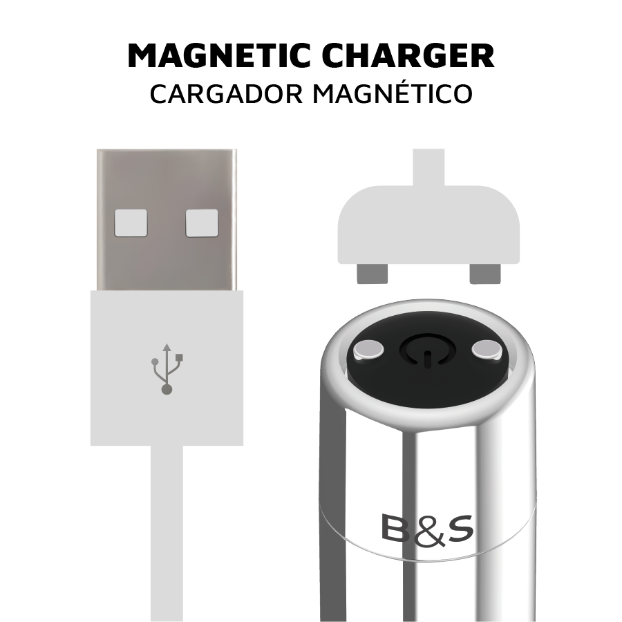 Black&Silver Kailan 2 Bullet Vibrante Ricaricabile Argento – immagine 4