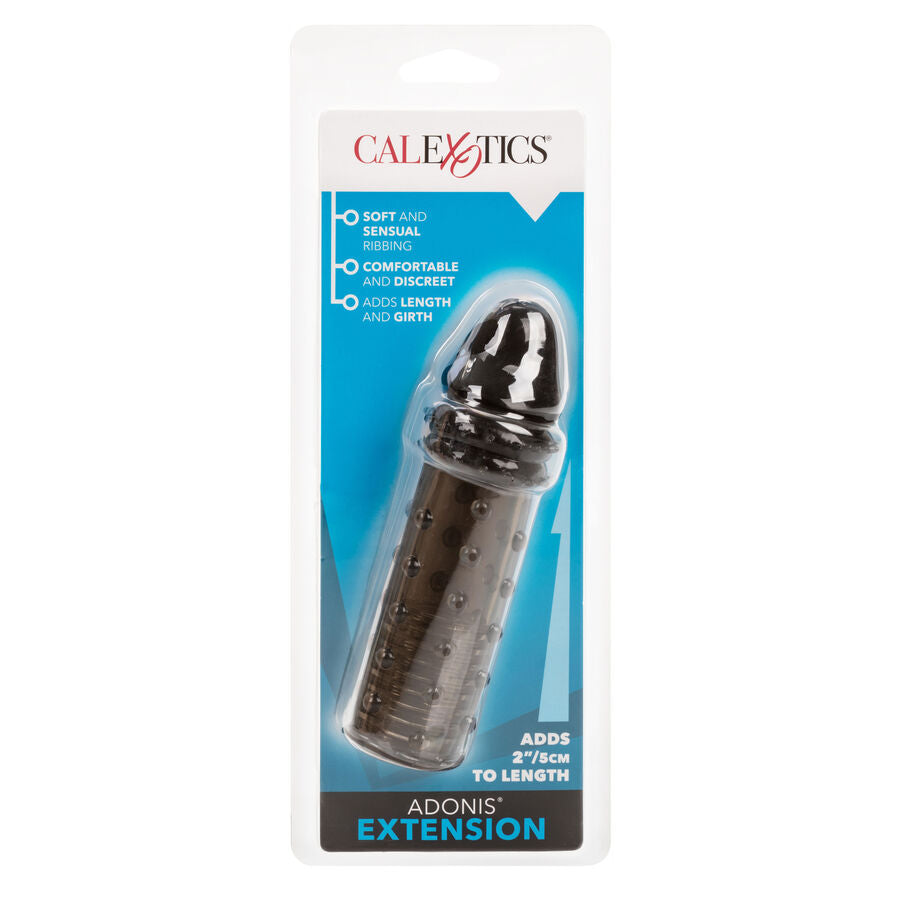 CalExotics Adonis Guaina Estensore Pene in Silicone Nera +5 cm – immagine 3
