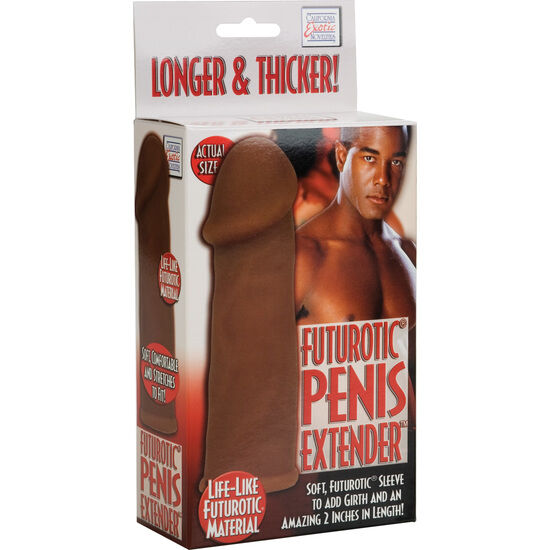 CalExotics Futurotic Guaina Estensore Pene Marrone +5 cm – immagine 2