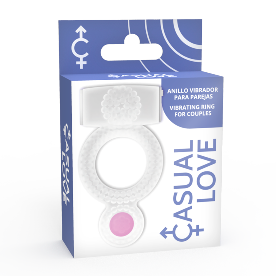 Casual Love Double Pleasure Guaina Vibrante con Anello Trasparente – immagine 4