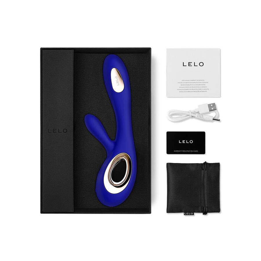 LELO Soraya Wave Vibratore Rabbit WaveMotion Blu Notte – immagine 3