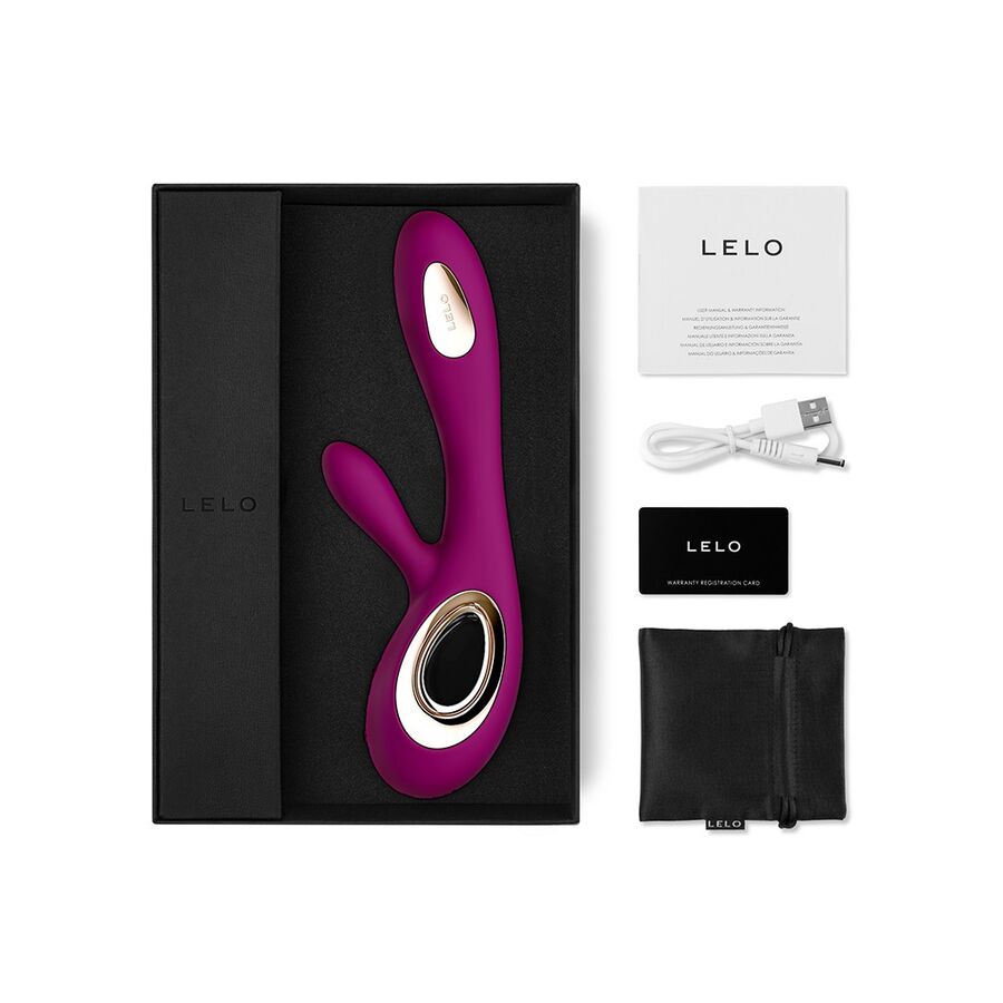 LELO Soraya Wave Vibratore Rabbit WaveMotion Deep Rose – immagine 3