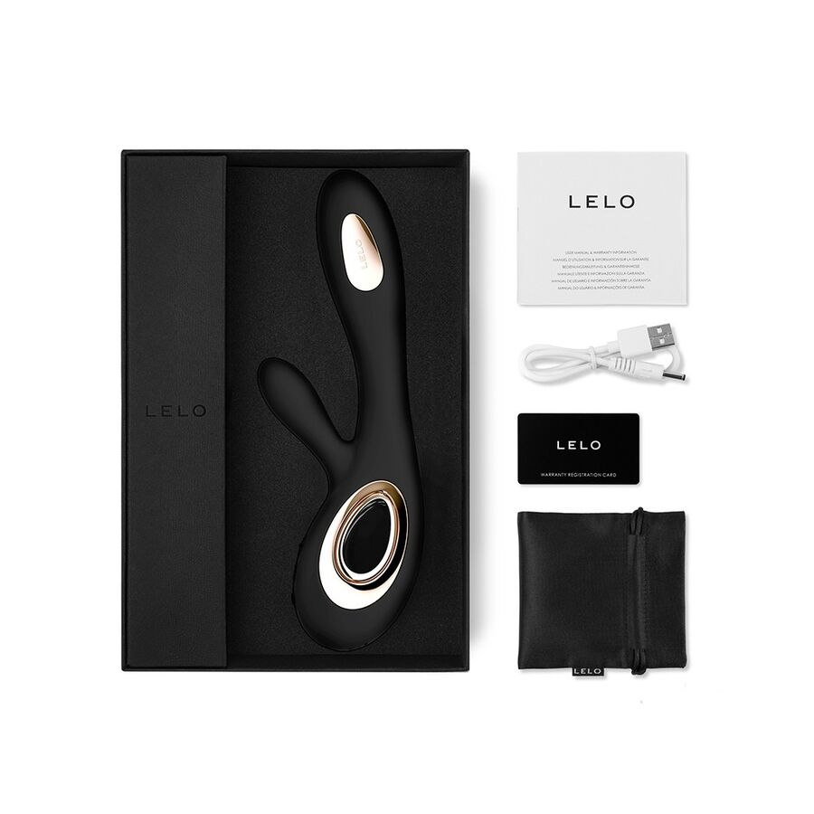 LELO Soraya Wave Vibratore Rabbit WaveMotion Nero – immagine 4