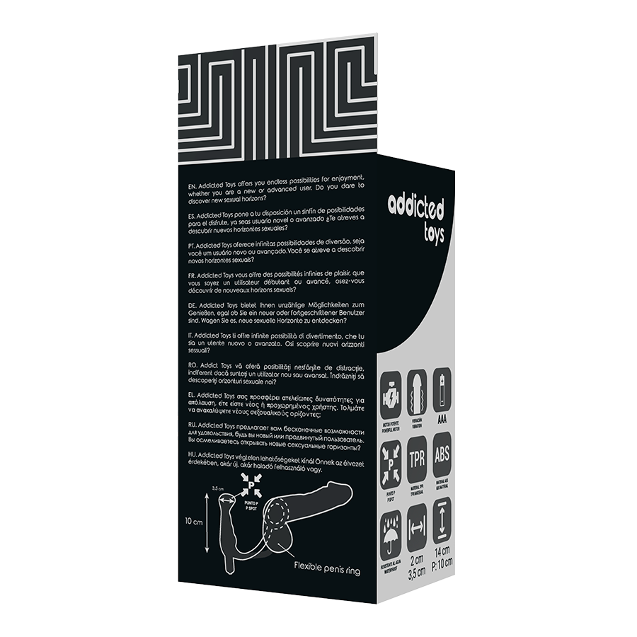 Addicted Toys Vibratore Prostatico Nero 10 cm a Batteria – immagine 6