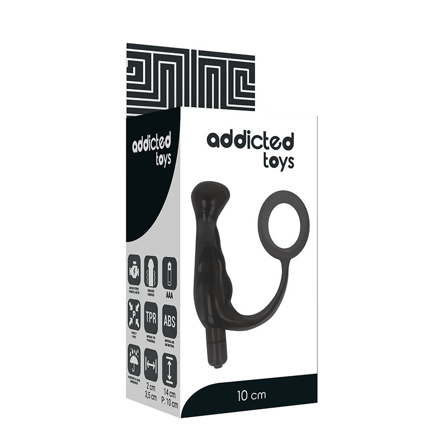 Addicted Toys Vibratore Prostatico Nero 10 cm a Batteria – immagine 5