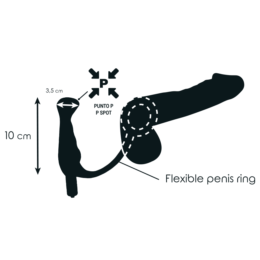 Addicted Toys Vibratore Prostatico Nero 10 cm a Batteria – immagine 4