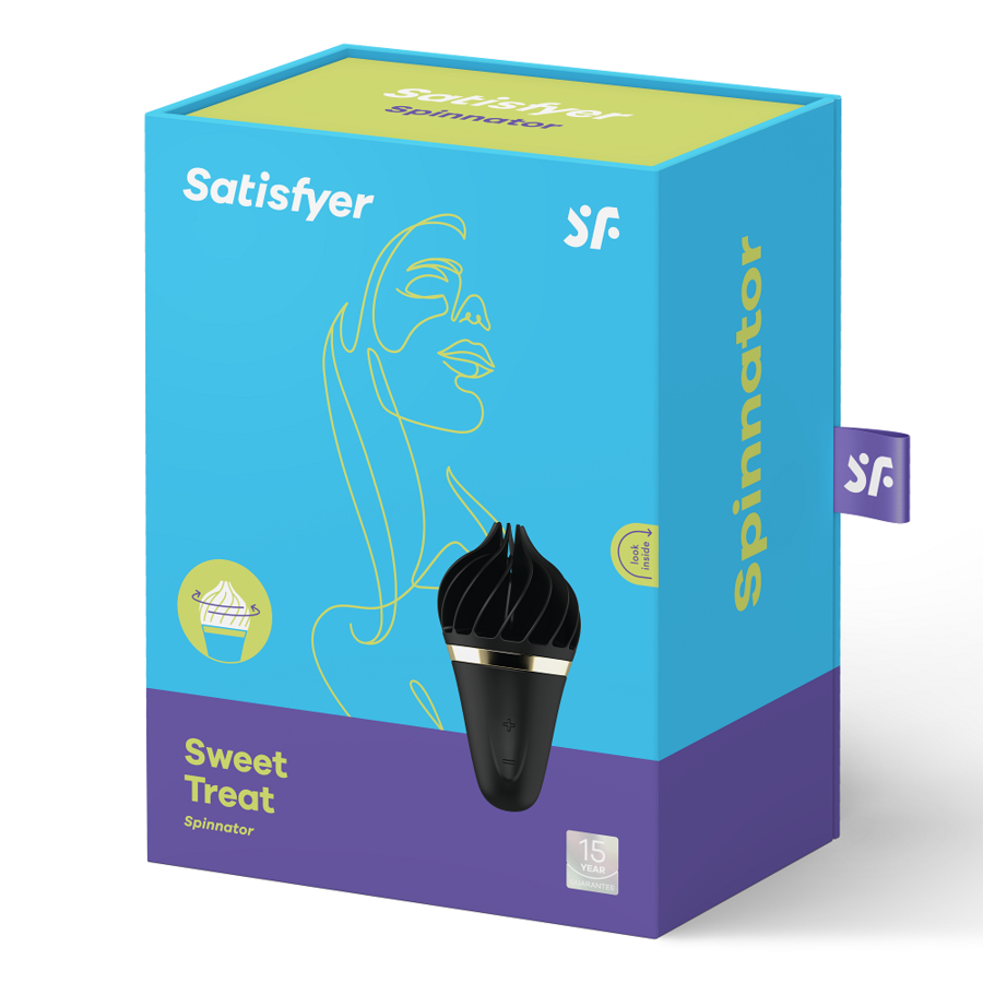 Satisfyer Sweet Treat Spinnator Stimolatore Clitorideo Rotante Nero – immagine 5