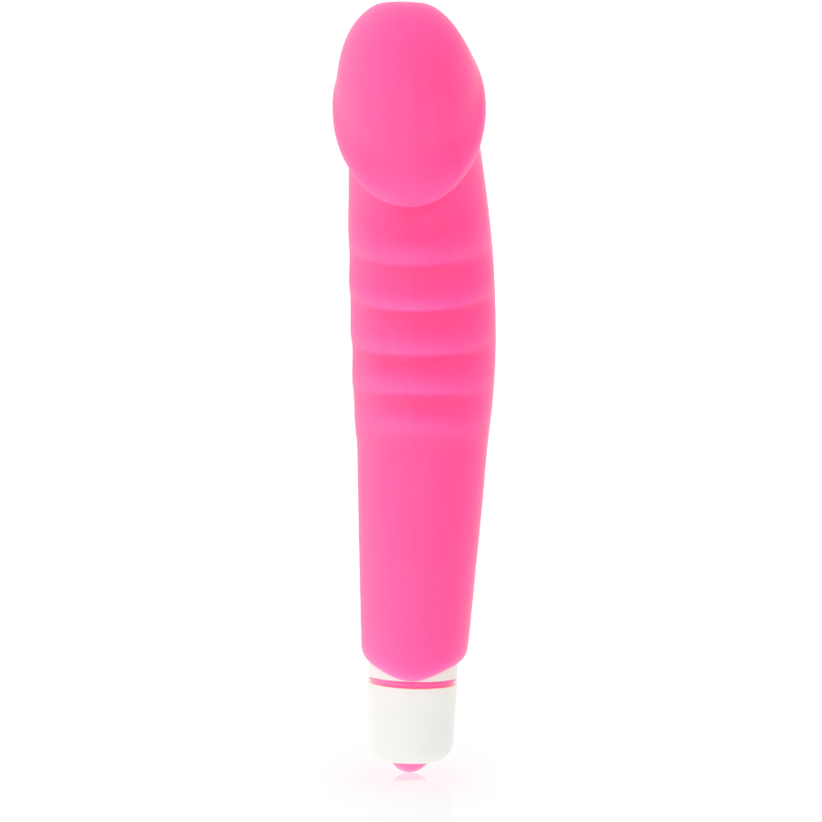 Dolce Vita Realistic Pleasure Vibratore in Silicone Rosa – immagine 3