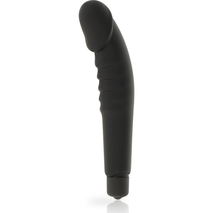 Dolce Vita Realistic Pleasure Vibratore in Silicone Nero – immagine 3