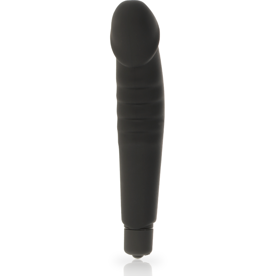 Dolce Vita Realistic Pleasure Vibratore in Silicone Nero – immagine 4
