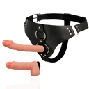 Harness Attraction Murdock Strap-On con 2 Dildo Realistici 19,8 + 15 cm – immagine 3