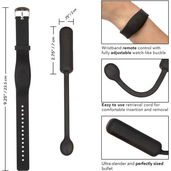 CalExotics Petite Bullet Vibrante con Braccialetto Telecomando – immagine 2