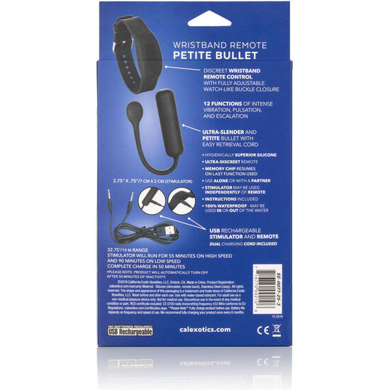 CalExotics Petite Bullet Vibrante con Braccialetto Telecomando – immagine 4