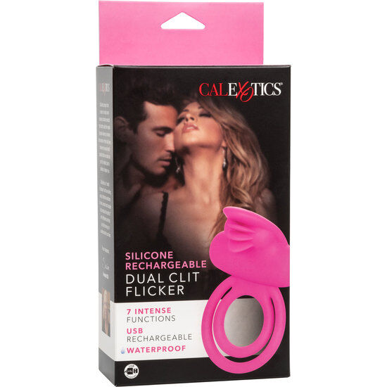 CalExotics Dual Clit Flicker Anello Vibrante Ricaricabile – immagine 3