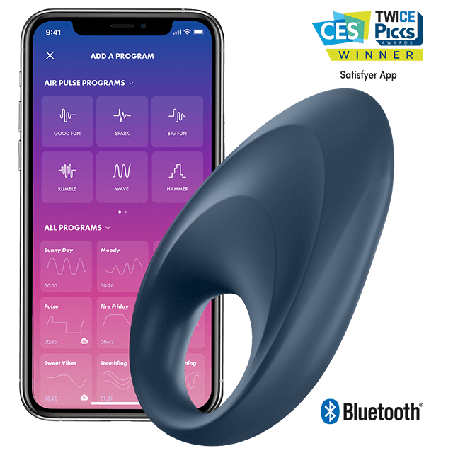 Satisfyer Mighty One Anello Vibrante con App Nero