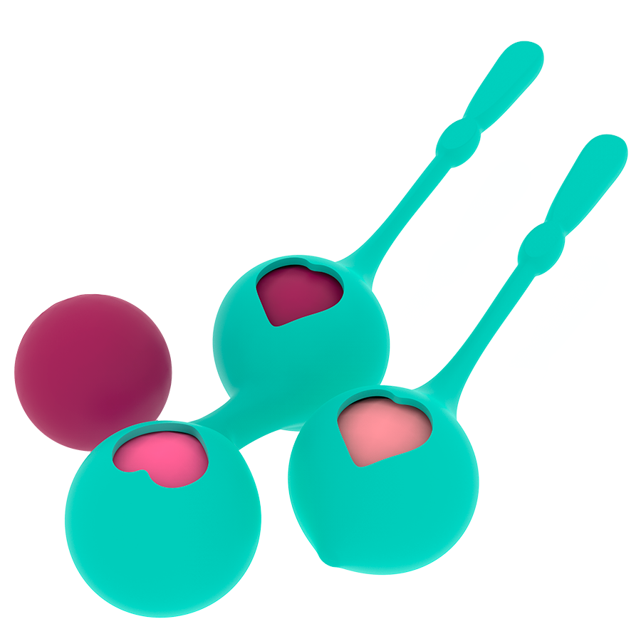 Rithual Deva Set Allenamento Pelvico 4 Palline Verde Acqua – immagine 4