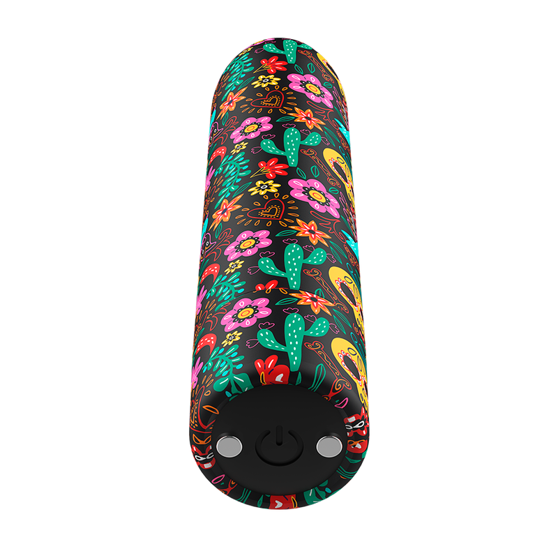 Custom Bullets Proiettile Vibrante Ricaricabile Magnetico Fantasia Floreale – immagine 3