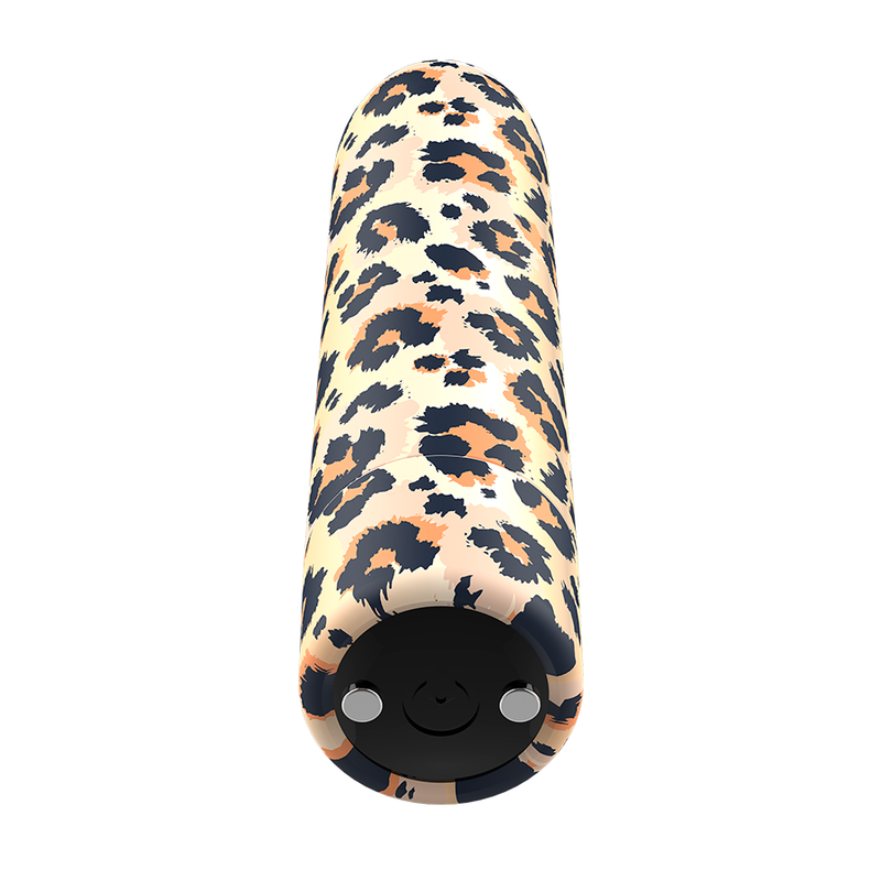 Custom Bullets Proiettile Vibrante Ricaricabile Magnetico Fantasia Leopardo – immagine 2