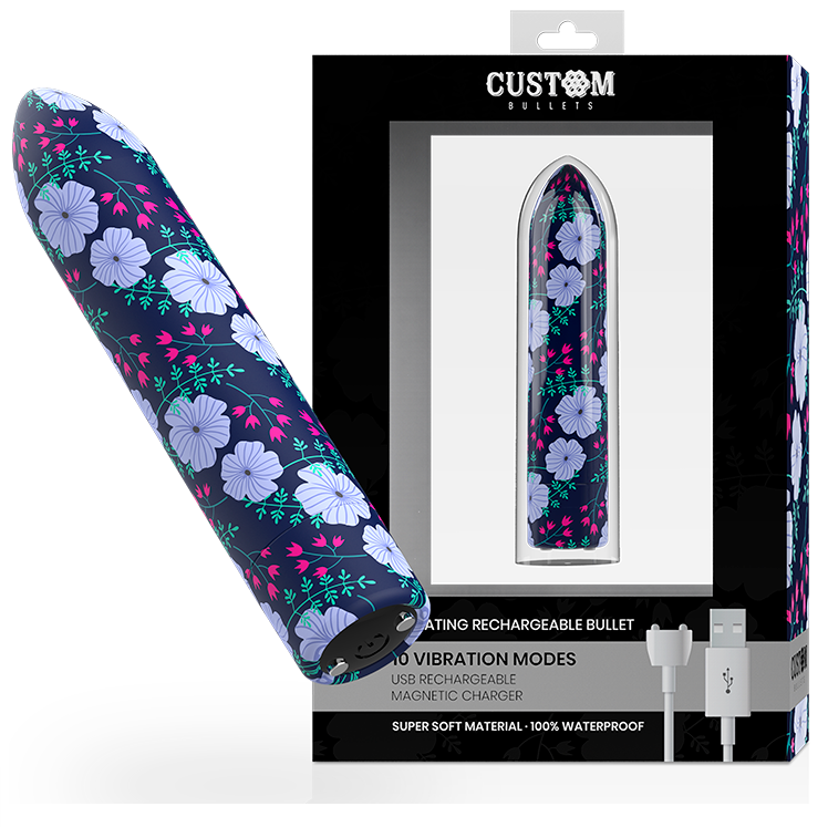 Custom Bullets Proiettile Vibrante Ricaricabile Magnetico Fantasia Molla