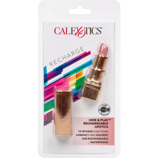 CalExotics Hide & Play Rossetto Vibrante Ricaricabile Rosa Tenero – immagine 2