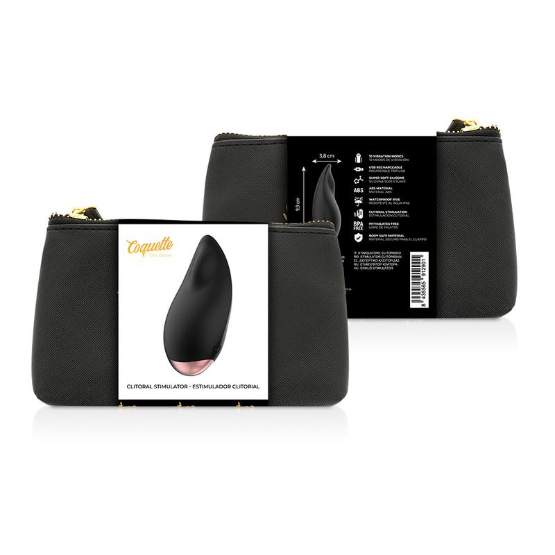 Coquette Chic Desire Stimolatore Clitorideo Ricaricabile Nero e Oro Variante 2 – immagine 2