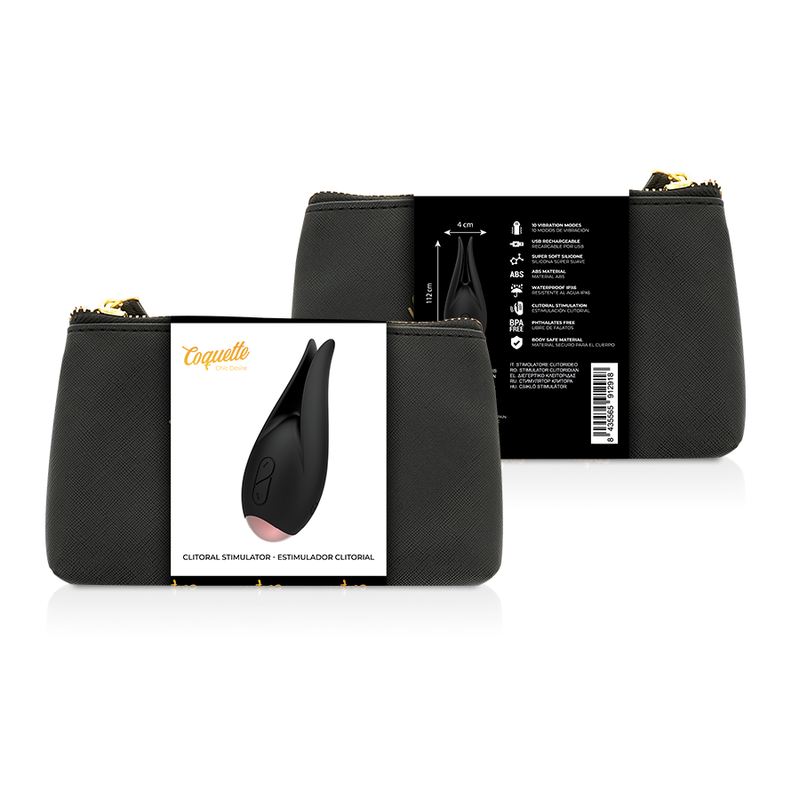 Coquette Chic Desire Stimolatore Clitorideo Ricaricabile Nero e Oro Variante 3 – immagine 2