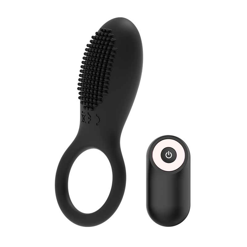 Coquette Chic Desire Anello Vibrante con Telecomando Ricaricabile Nero e Oro – immagine 7