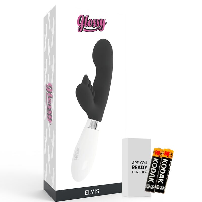 Glossy Elvis Mini Vibratore Rabbit Nero – immagine 5