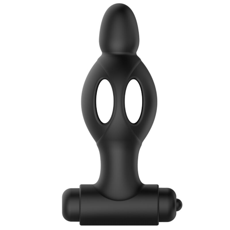 Mr Play Plug Anale Vibrante a Livelli in Silicone Nero