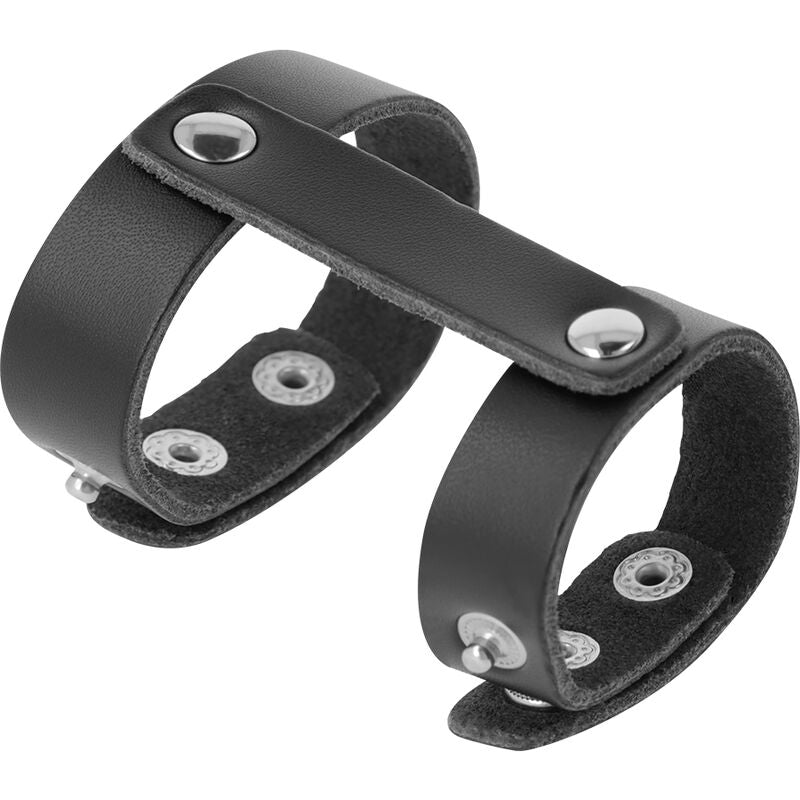 Darkness Anello Regolabile in Similpelle per Pene e Testicoli – immagine 3