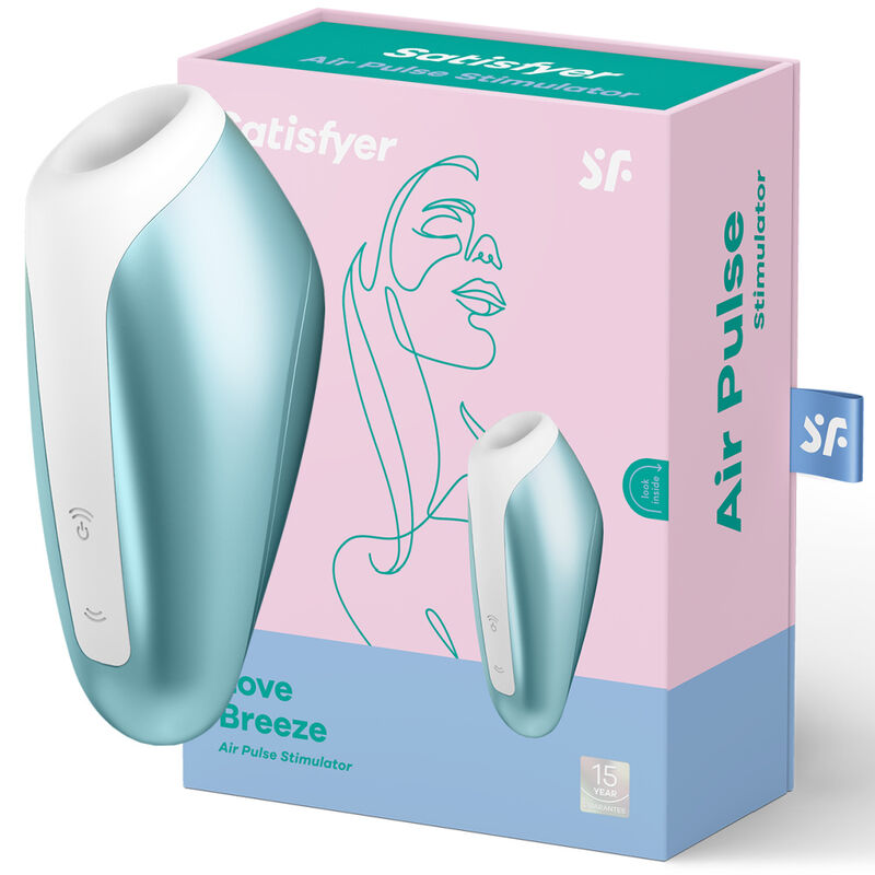 Satisfyer Love Breeze Stimolatore Clitorideo a Onde di Pressione d'aria Blu Ghiaccio
