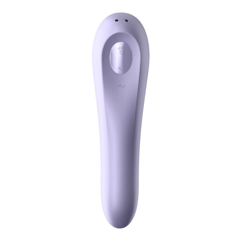 Satisfyer Dual Pleasure Vibratore a Doppia Stimolazione Con Onde d'aria Malva – immagine 6