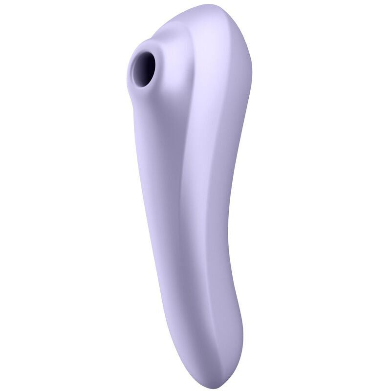 Satisfyer Dual Pleasure Vibratore a Doppia Stimolazione Con Onde d'aria Malva – immagine 3
